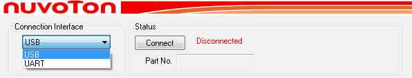 Figure 2 USB connection interface setting